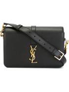 Saint Laurent Medium 'université Monogram' Shoulder Bag, Women's, Black, Leather