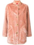 Ps By Paul Smith Reversible Oversized Coat - Pink & Purple