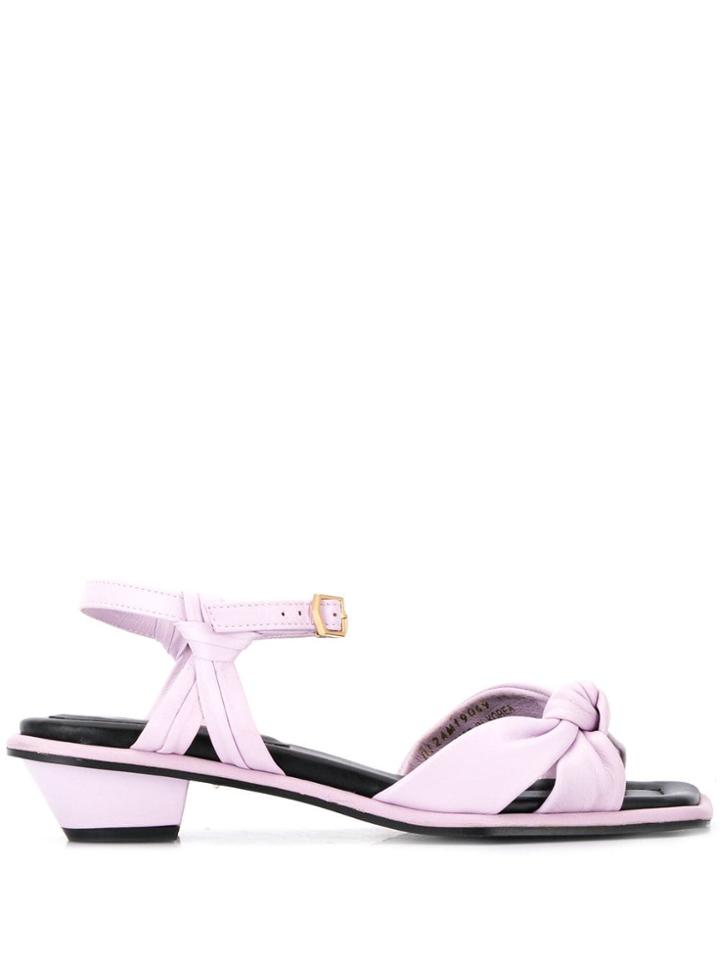 Suecomma Bonnie Twisted Knot Sandals - Purple