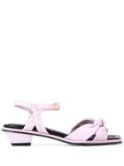 Suecomma Bonnie Twisted Knot Sandals - Purple