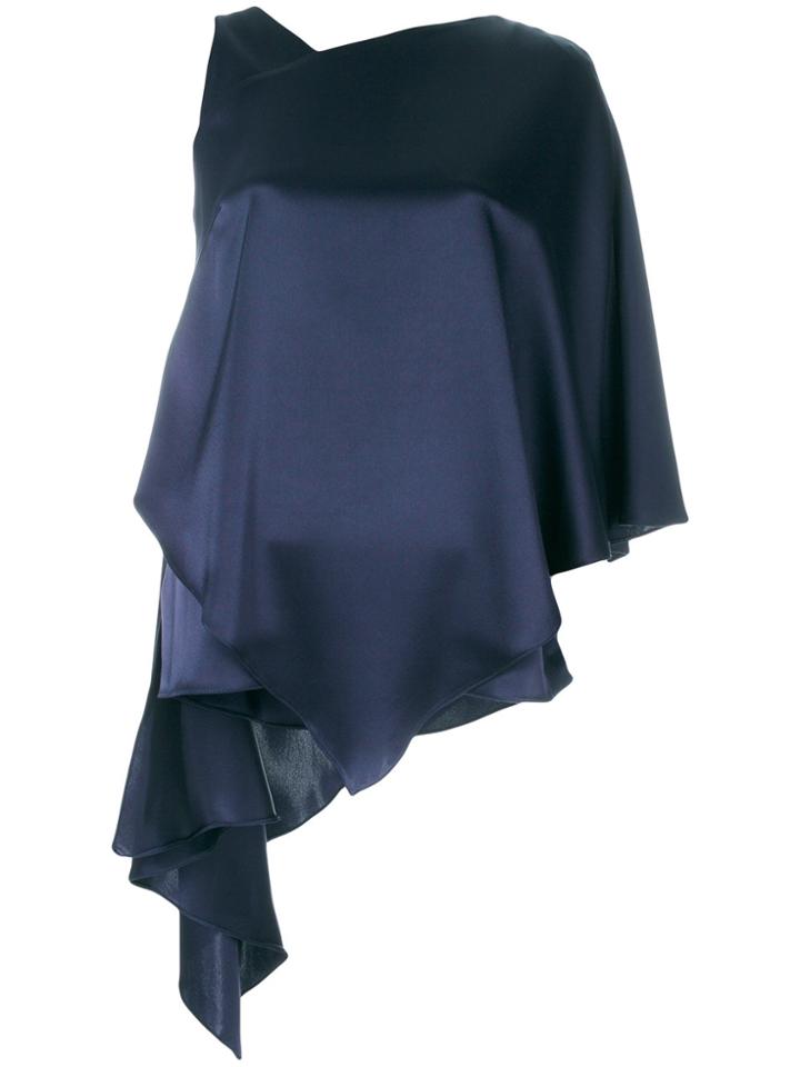 Osman Auriane Asymmetrical Top - Blue