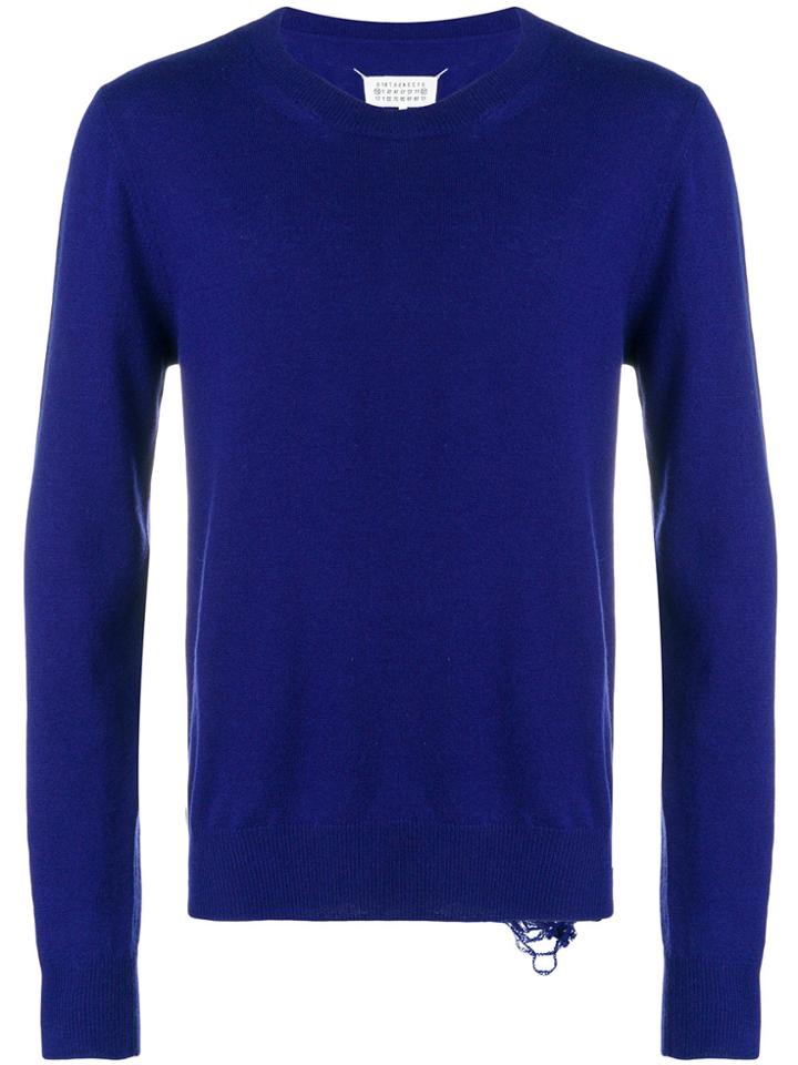 Maison Margiela Crew Neck Sweater - Pink & Purple