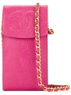 Chanel Vintage Crossbody Chain Phone Case - Pink & Purple