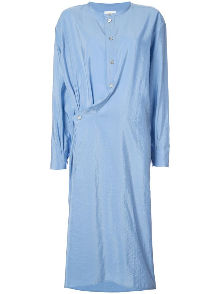 Lemaire Twisted Draped Dress - Blue