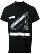 Toga Soda Print T-shirt, Men's, Size: 46, Black, Cotton
