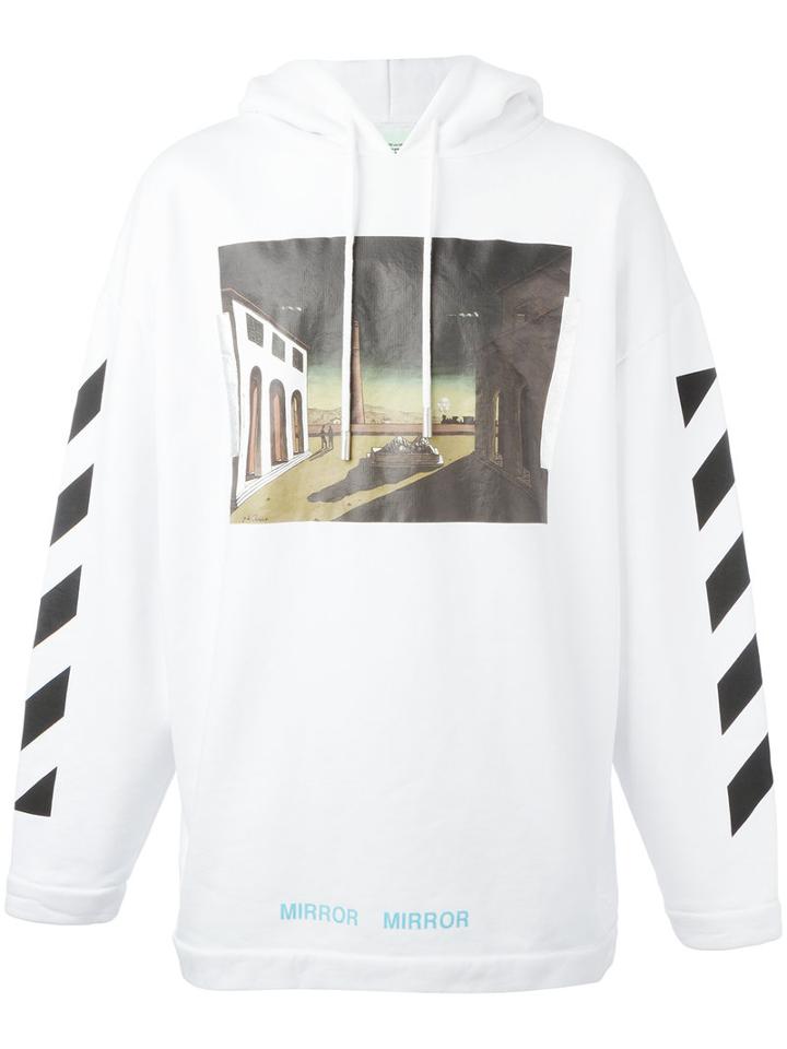 Off-white (beige) Mirror Mirror Hoodie, Size: Xl, Cotton