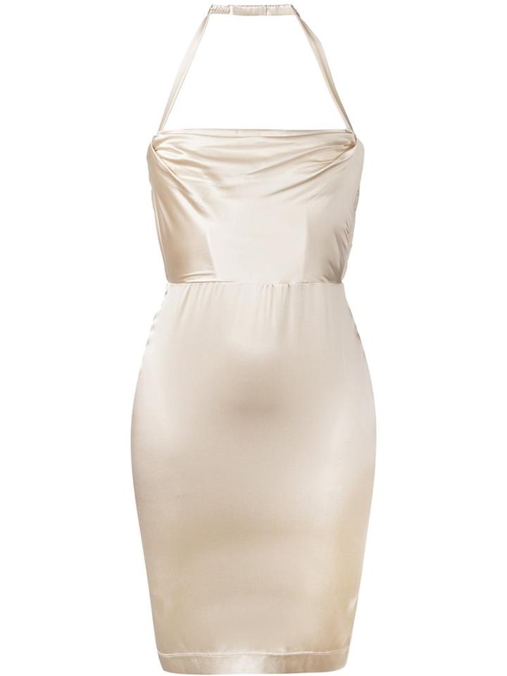 Dolci Follie 'heiress' Dress, Women's, Size: Medium, Nude/neutrals, Silk/spandex/elastane