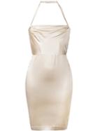 Dolci Follie 'heiress' Dress, Women's, Size: Medium, Nude/neutrals, Silk/spandex/elastane