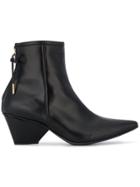 Reike Nen Black Leather Ankle Boots
