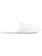 Charlotte Olympia House Cats Slippers - White