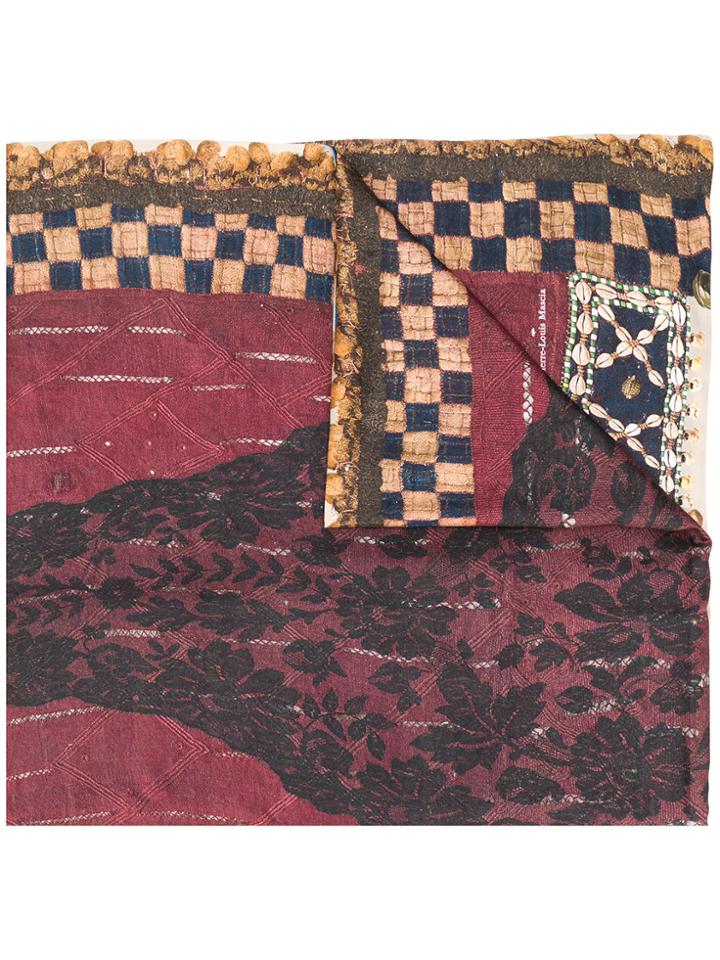 Pierre-louis Mascia Embroidered Panel Scarf - Multicolour