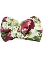 Gucci Silk Headband With Floral Print - White