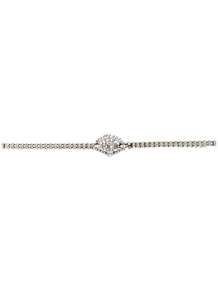 Sonia Rykiel Crystal Embellished Choker - Metallic