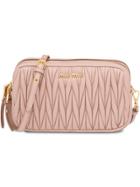 Miu Miu Matelassé Make Up Bag - Nude & Neutrals
