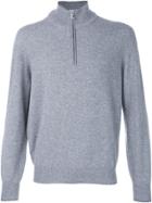Brunello Cucinelli Half Zip Sweater - Grey