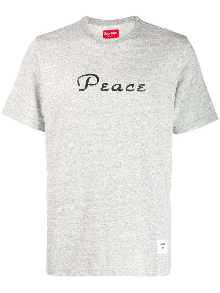 Supreme Peace Short Sleeved Top - Grey