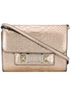 Proenza Schouler Embossed Python Ps11 Wallet With Strap - Pink &