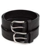 Y / Project Double 'twin' Buckle Belt, Adult Unisex, Black, Leather