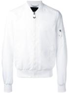 Philipp Plein - Classic Bomber Jacket - Men - Cotton/polyamide/spandex/elastane - S, White, Cotton/polyamide/spandex/elastane