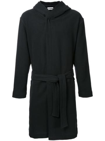 Revised Belted Coat, Men's, Size: Medium, Black, Cotton