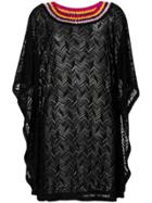 Missoni Contrast Collar Sweater Dress - Black