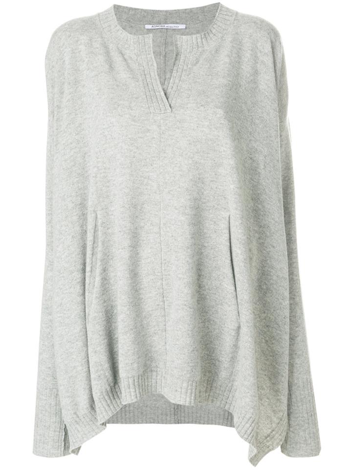 Agnona Loose Fit Jumper - Grey