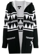 Alanui Hooded Knit Cardi-coat - Black