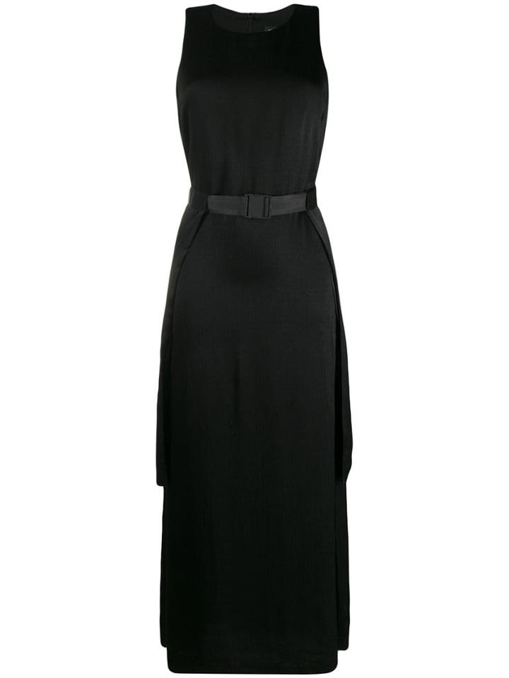 J.lindeberg Buckle-detail Midi Dress - Black