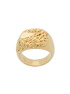 Maria Black Rock Signet Ring - Gold