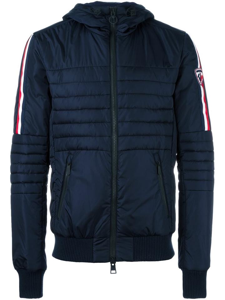 Rossignol Contrast Stripe Sleeve Padded Jacket, Men's, Size: Medium, Blue, Polyamide/polyester