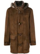 Liska Hooded Duffle Coat - Brown