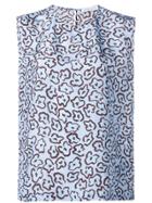 Christian Wijnants Abstract Floral Vest Top - Blue