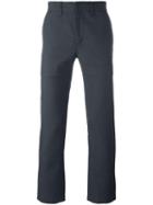 Junya Watanabe Comme Des Garçons Man Tapered Tailored Trousers, Men's, Size: Large, Grey, Polyester/wool