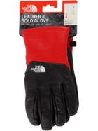 Supreme Tnf Leather Gloves - Black