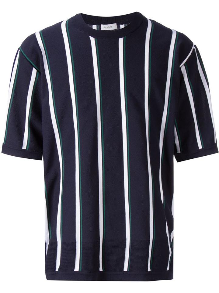 En Route Striped Piqué T-shirt
