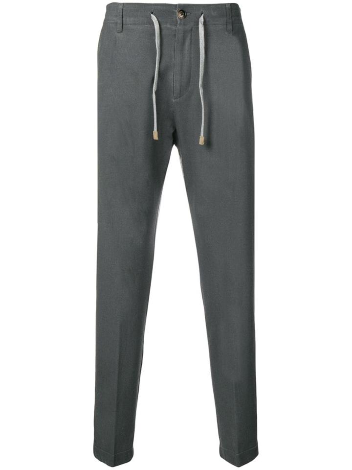 Eleventy Drawstring Chinos - Grey