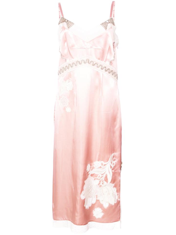 Coach Embellished Empire Slip Dress - Unavailable