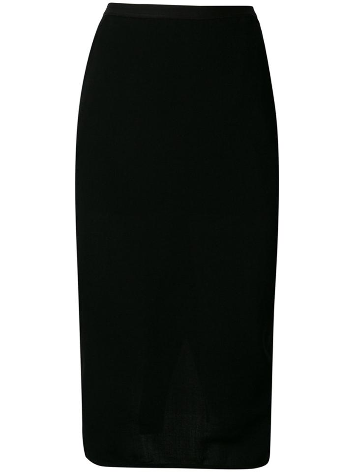 Rick Owens Ruched Skirt - Black