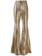 Amen Embellished Flared Trousers - Gold