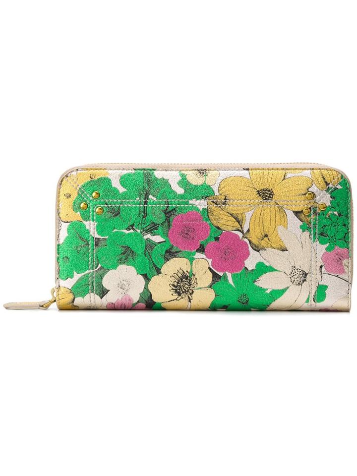 Jérôme Dreyfuss Floral Print Wallet - Green