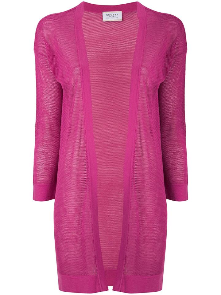 Snobby Sheep Sheer Cardigan - Pink