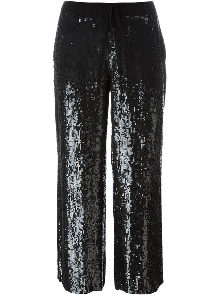 P.a.r.o.s.h. Sequin Embellished Pants - Black