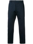 Ami Paris Straight Fit Trousers - Blue