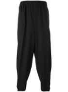 Mcq Alexander Mcqueen Loose-fit Cropped Trousers, Men's, Size: 48, Black, Virgin Wool