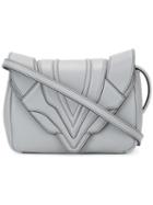 Elena Ghisellini Sensu Crossbody Bag, Women's, Grey, Calf Leather