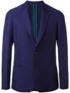 Paul Smith Two-button Blazer, Men's, Size: 40, Blue, Linen/flax/viscose