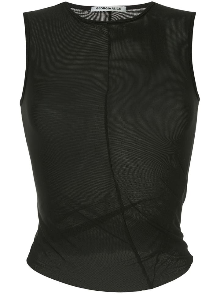 Georgia Alice Twist Tank Top - Black