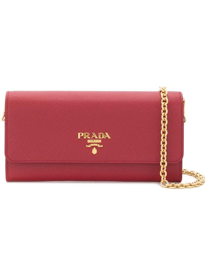 Prada Wallet On Chain Bag - Red