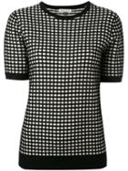 Bella Freud - Sparkle Gingham Knit Top - Women - Rayon/wool/metallic Fibre - S, Black, Rayon/wool/metallic Fibre