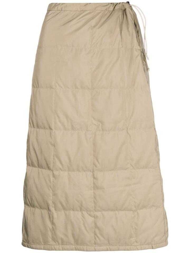 Issey Miyake Pre-owned 1990's Square Quilted Skirt - Neutrals